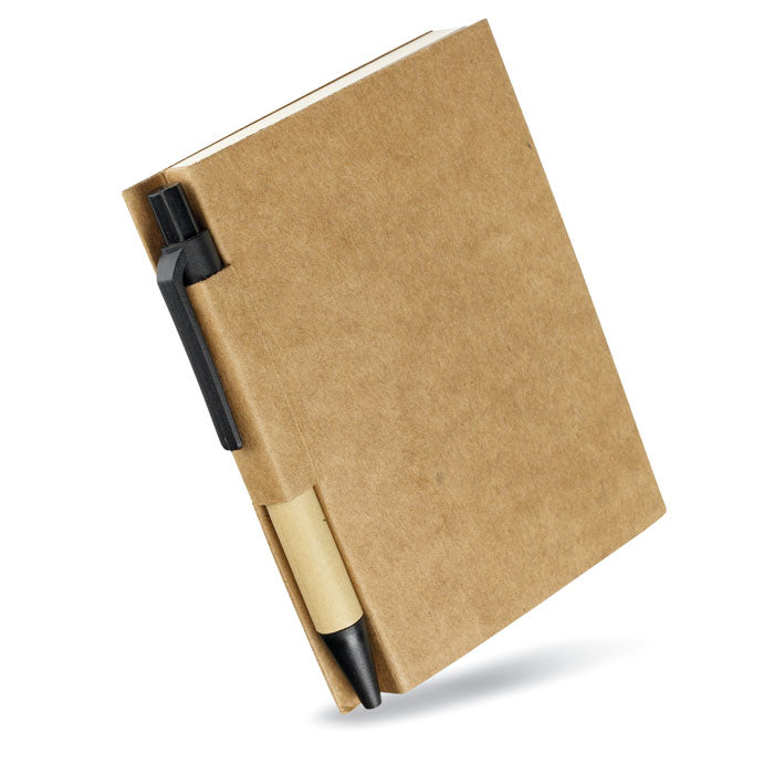 Bloc-notes a/ mini-stylo rec. - Noir - item_picture_side