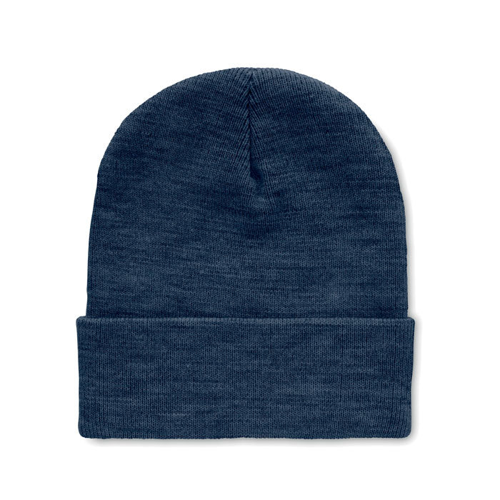 Bonnet en RPET avec revers - Bleu - item_picture_front