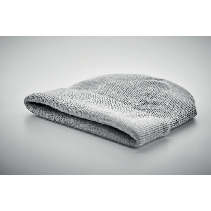 Bonnet en RPET avec revers - Blanc/Gris - item_detail_picture