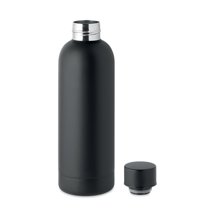 Bouteille en acier inox recyclé - Noir - item_picture_side