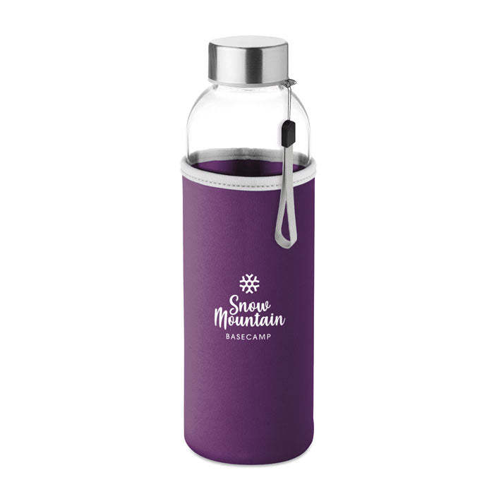 Bouteille en verre 500ml - Violet - item_picture_printed