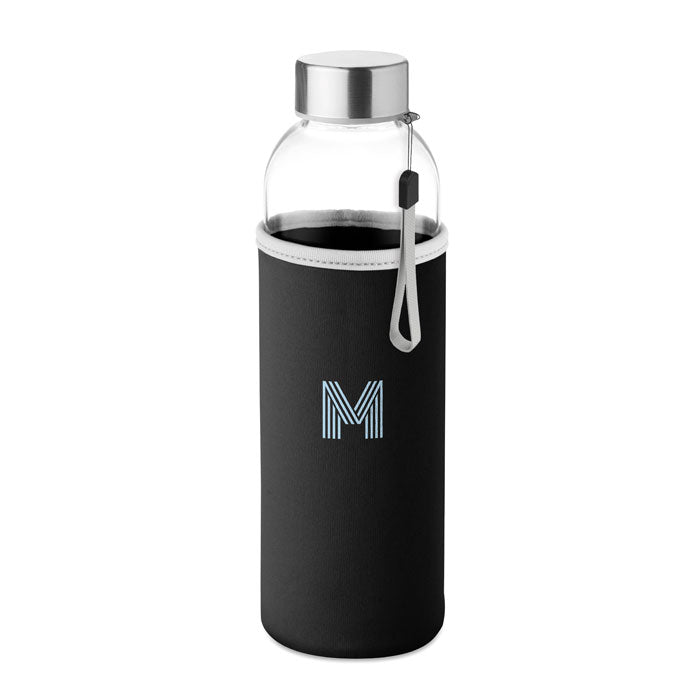 Bouteille en verre 500ml - Noir - item_picture_printed