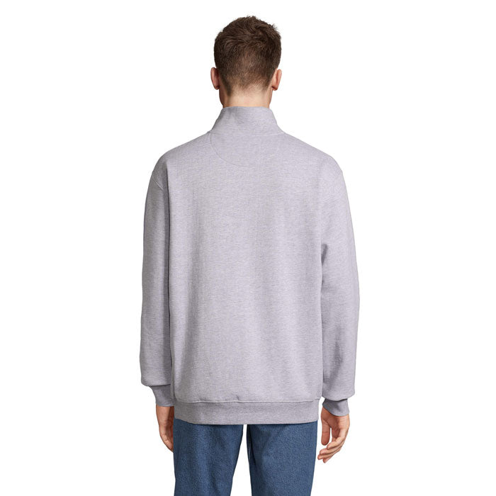 CONRAD Sweat Zip Col - Gris Chiné II - item_picture_back
