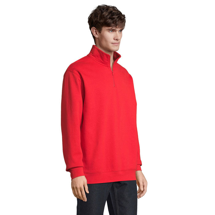 CONRAD Sweat Zip Col - Rouge Vif - item_picture_side