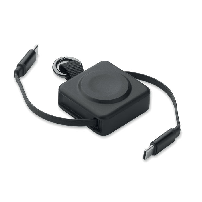 Câble USB-C rétractable - Noir - item_picture_front