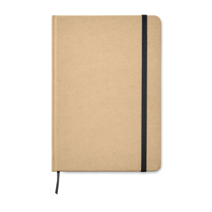 Carnet A5 en carton recyclé - Noir - item_picture_front