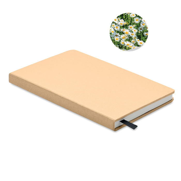 Carnet A5 en papier recyclé - Beige - item_picture_front