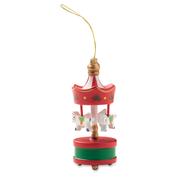 Carrousel en bois décoratif - Rouge - item_picture_open
