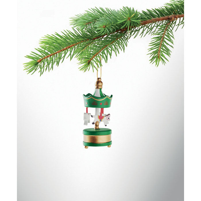 Carrousel en bois décoratif - Vert - item_picture_side