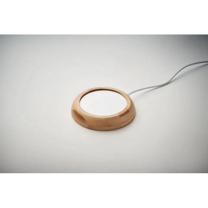 Support en bois, filaire, USB, permettant de chauffer une tasse