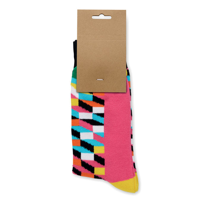 Chaussettes motifs amusants L - Fuchsia - item_picture_open