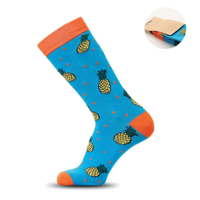 Chaussettes motifs amusants L - Turquoise - item_picture_front