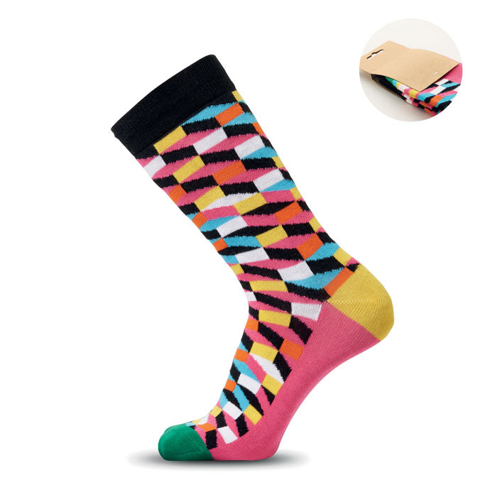 Chaussettes motifs amusants L - Fuchsia - item_picture_front