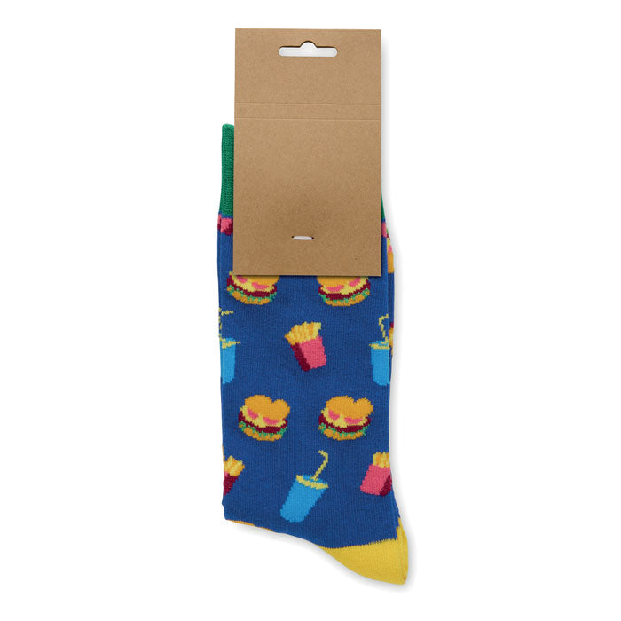 Chaussettes motifs amusants L - Bleu Royal - item_picture_open