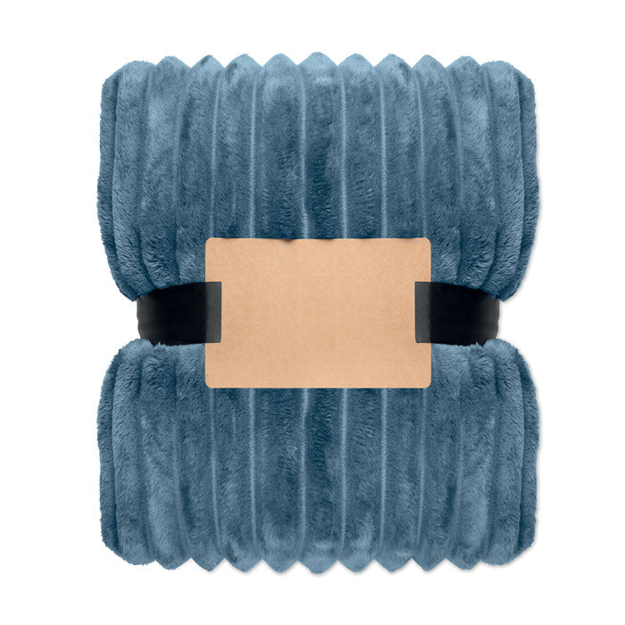 Couverture en polaire RPET - Petrole - item_picture_back