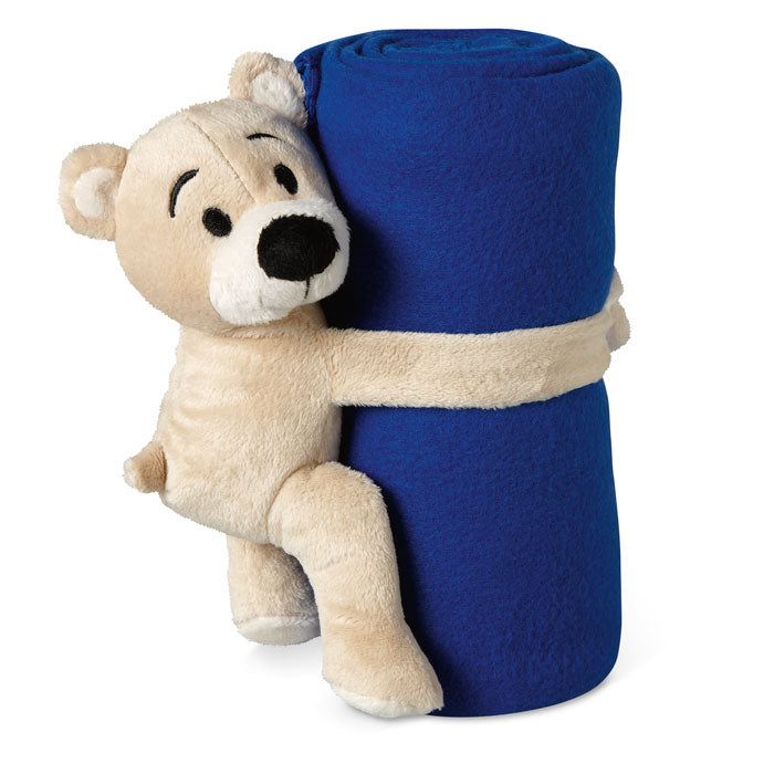 Couverture polaire avec ours - Bleu - item_picture_front