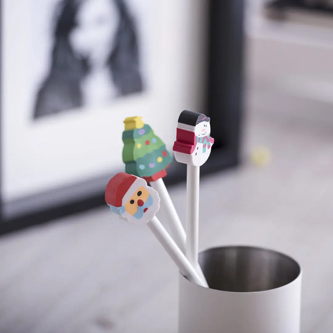 Crayon Miffet sapin de Noël avec gomme intégrée, cadeau d’entreprise pratique et personnalisé