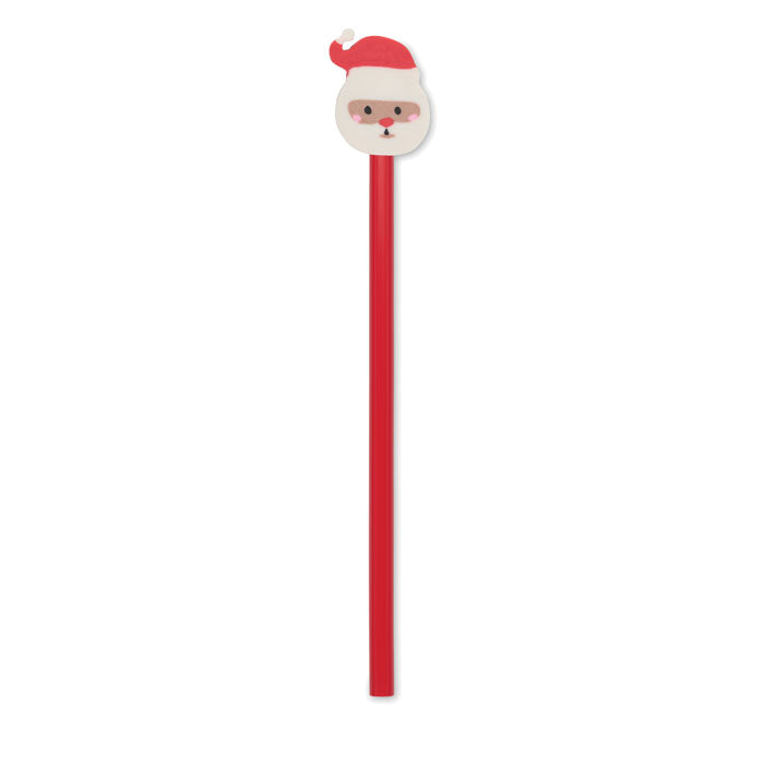 Crayon Noël avec gomme - Rouge - item_picture_front