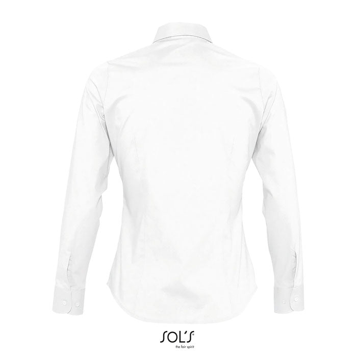 EDEN CHEMISE FEMME STRETCH - Blanc - item_picture_back