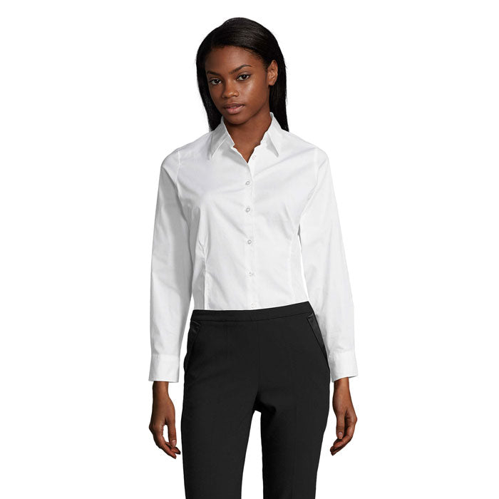 EDEN CHEMISE FEMME STRETCH - Blanc - item_picture_front