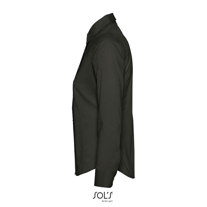 EDEN CHEMISE FEMME STRETCH - Noir - item_picture_side