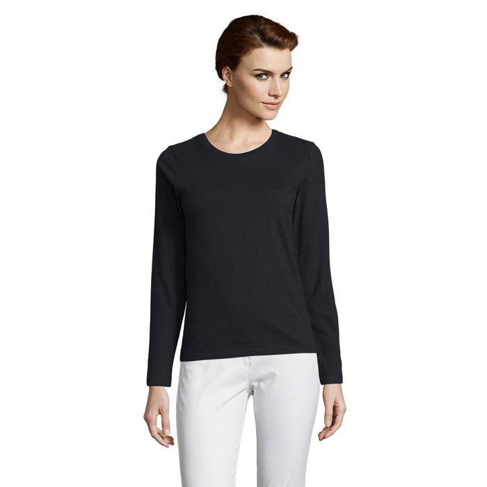 IMPERIAL LSL WOMEN T-SHIRT - Noir Profond - item_picture_front