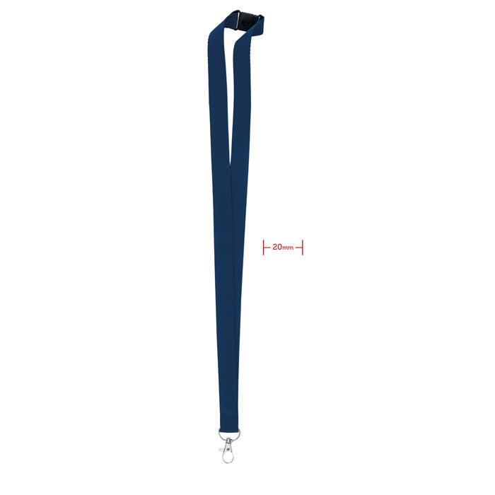 Lanyard crochet métal 20mm - Bleu - item_picture_front