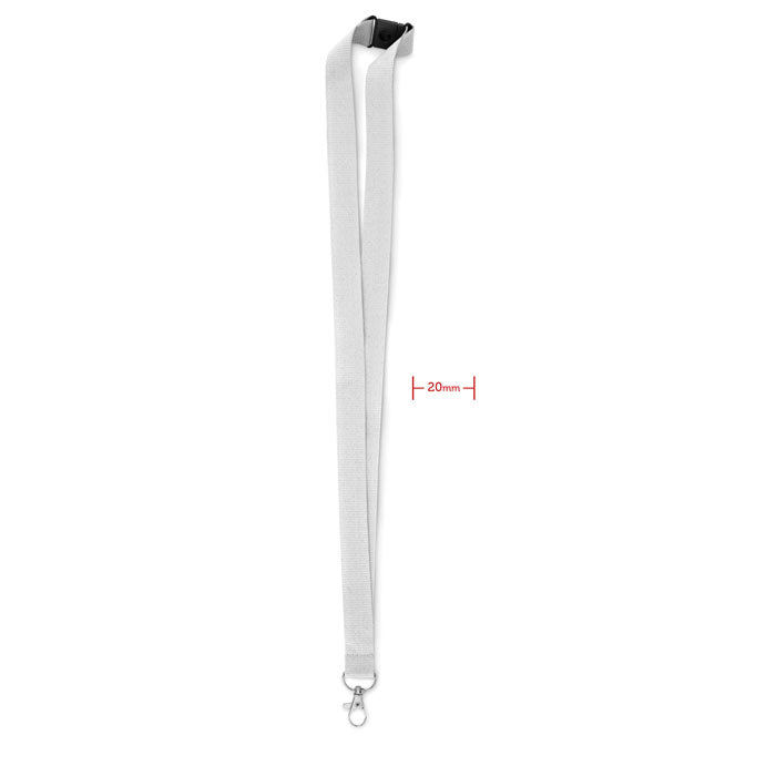 Lanyard crochet métal 20mm - Blanc - item_picture_front