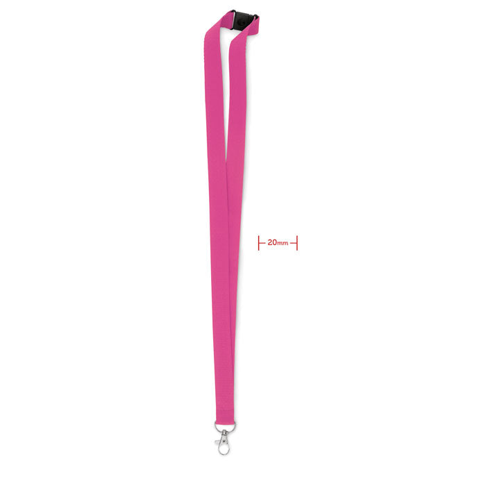 Lanyard crochet métal 20mm - Fuchsia - item_picture_front