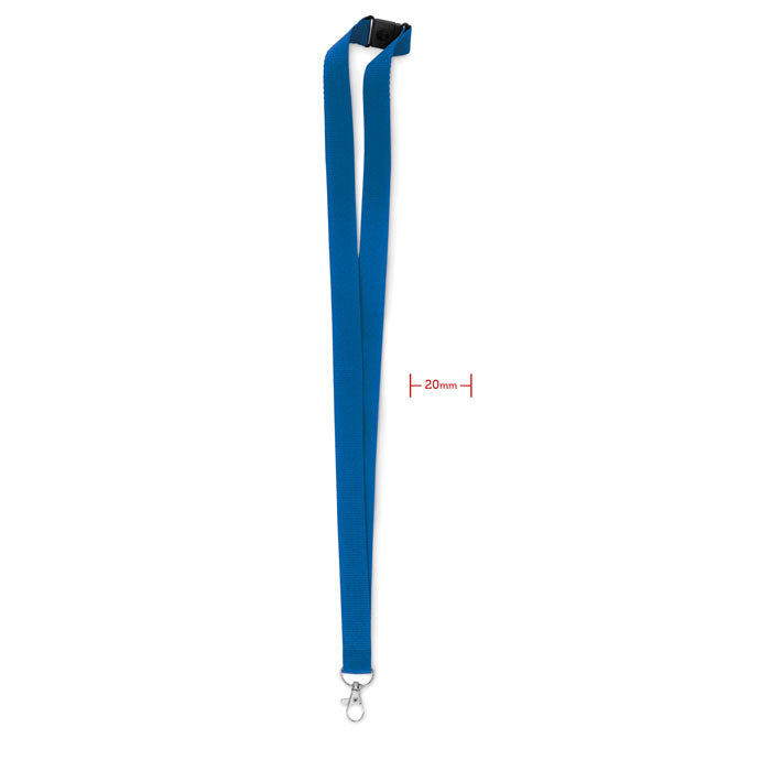 Lanyard crochet métal 20mm - Bleu Royal - item_picture_front