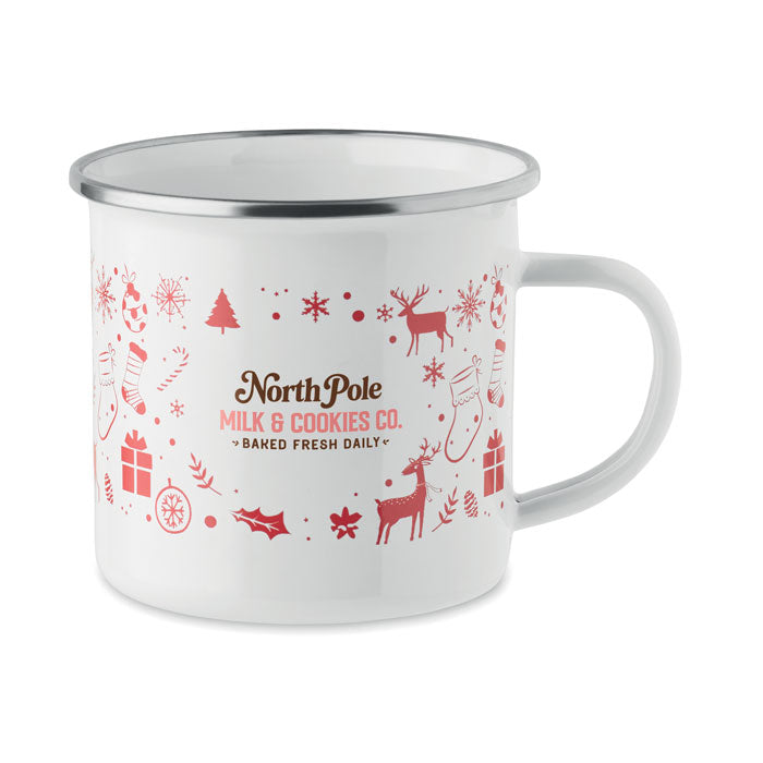 Mug de Noël en émail 300ml - Blanc - item_picture_1