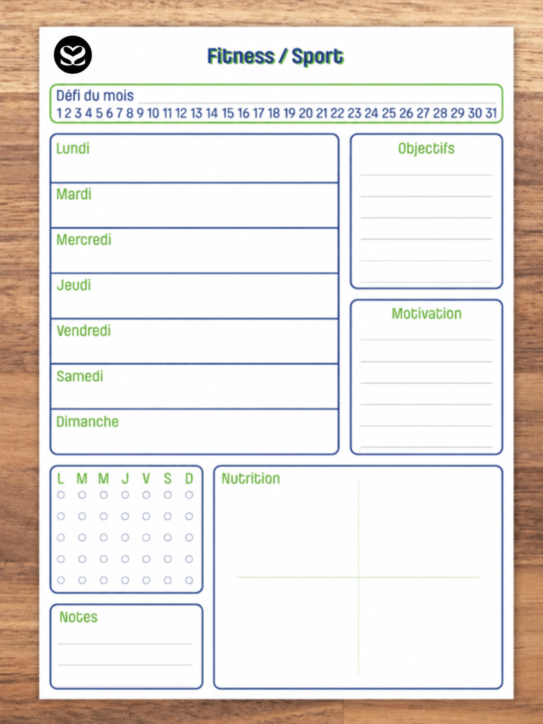 Planner A4 réutilisable personnalisable et waterproof MADE IN FRANCE