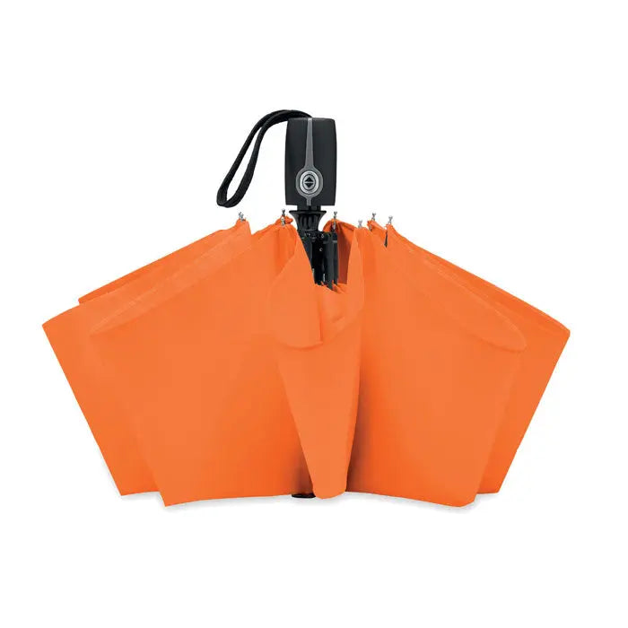 Toile orange résistante en pongee 190T du parapluie personnalisable entreprise Gentlemen fermé, protection contre la pluie et le vent