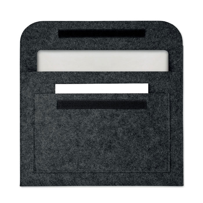 Pochette feutre ordinateur - Gris Pierre - item_picture_open
