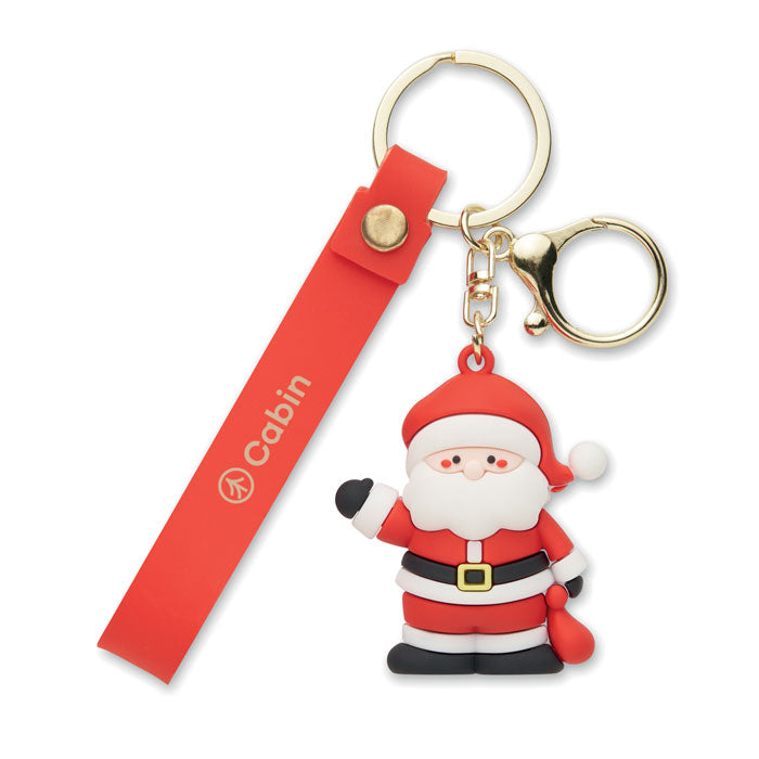 Porte-clés charm Père Noël - Rouge - item_picture_printed