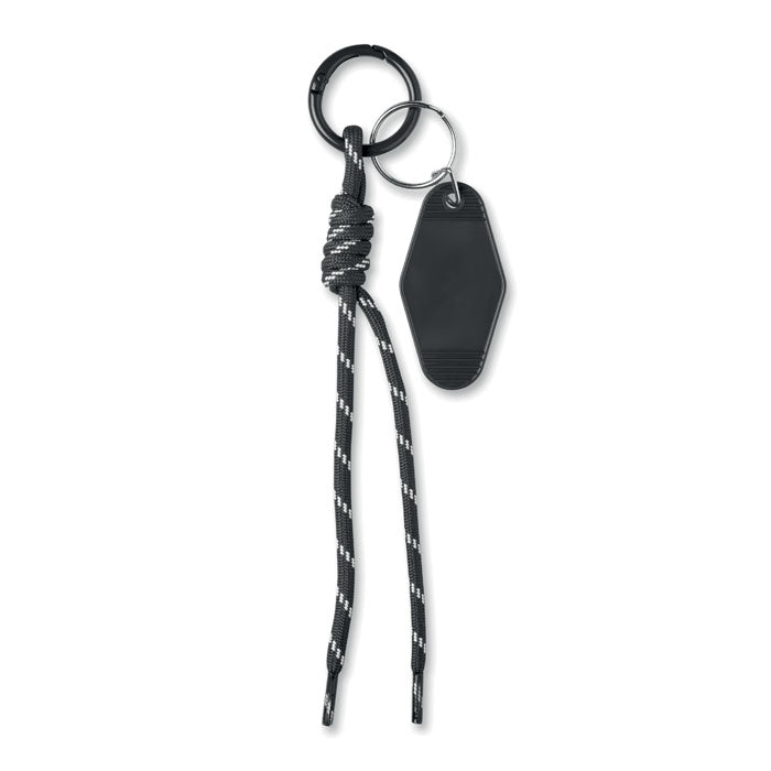 Porte-clés cordon tressé - Noir - item_picture_front