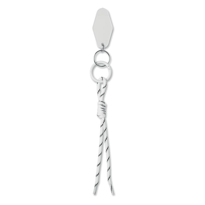 Porte-clés cordon tressé - Blanc - item_picture_back