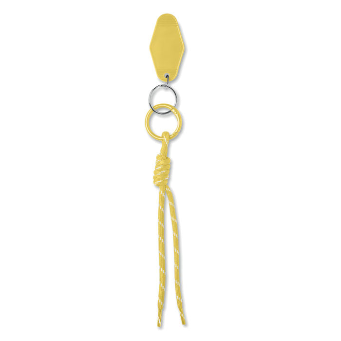 Porte-clés cordon tressé - Jaune - item_picture_back