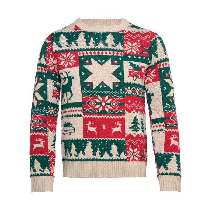 Pull de Noël tricoté L-XL - Beige - item_picture_front