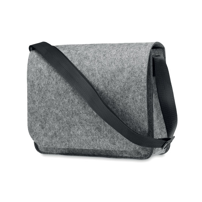 Sac messager en feutre RPET - Gris - item_picture_front