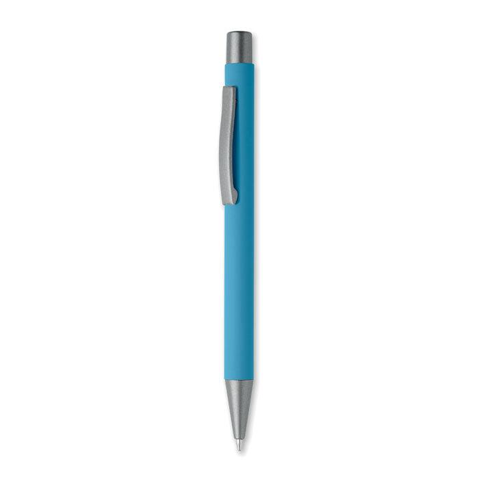 Stylo bille aluminium recyclé - Turquoise - item_picture_front