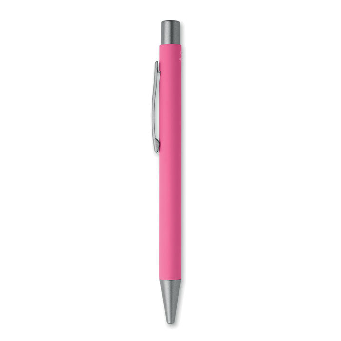 Stylo bille aluminium recyclé - Fuchsia - item_picture_back