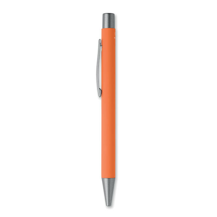 Stylo bille aluminium recyclé - Orange - item_picture_back