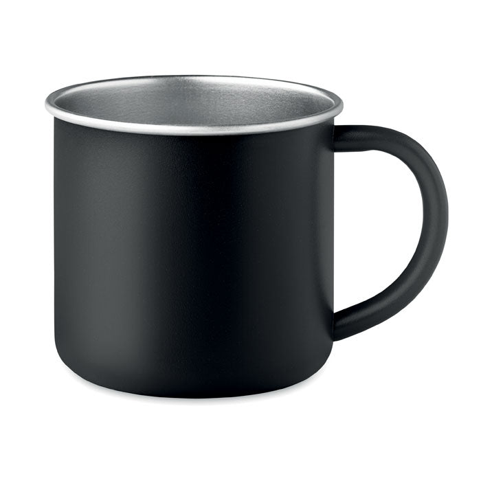 Tasse en acier inox recyclé - Noir - item_picture_front