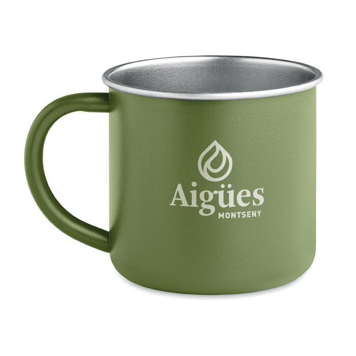 Tasse en acier inox recyclé - Vert Foncé - item_picture_printed