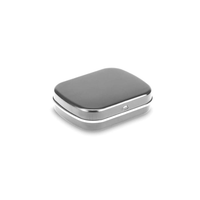 Boite de bonbon personnalisable en aluminium avec menthe 25g