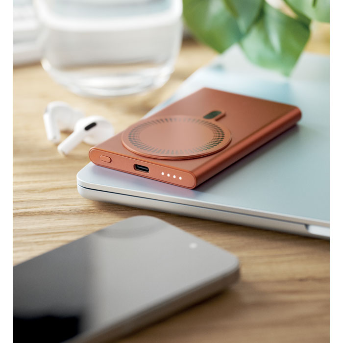Chargeur sans fil powerbank - Orange - item_ambiant_picture