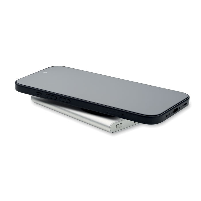 Chargeur sans fil powerbank - Argent Mat - item_picture_side