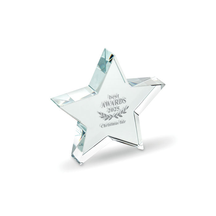 Trophée en verre Etoile - Transparent - item_picture_printed