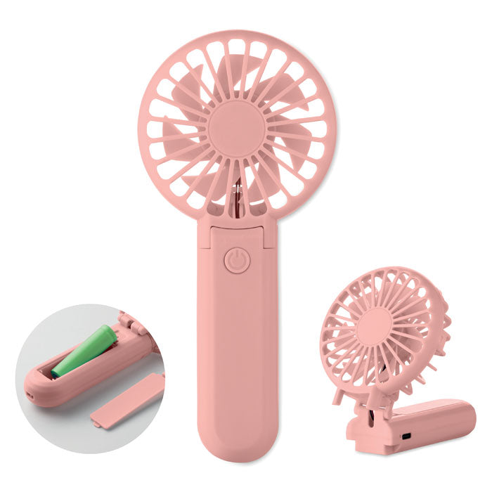 Ventilateur portable et pliable - Rose Bébé - item_picture_front